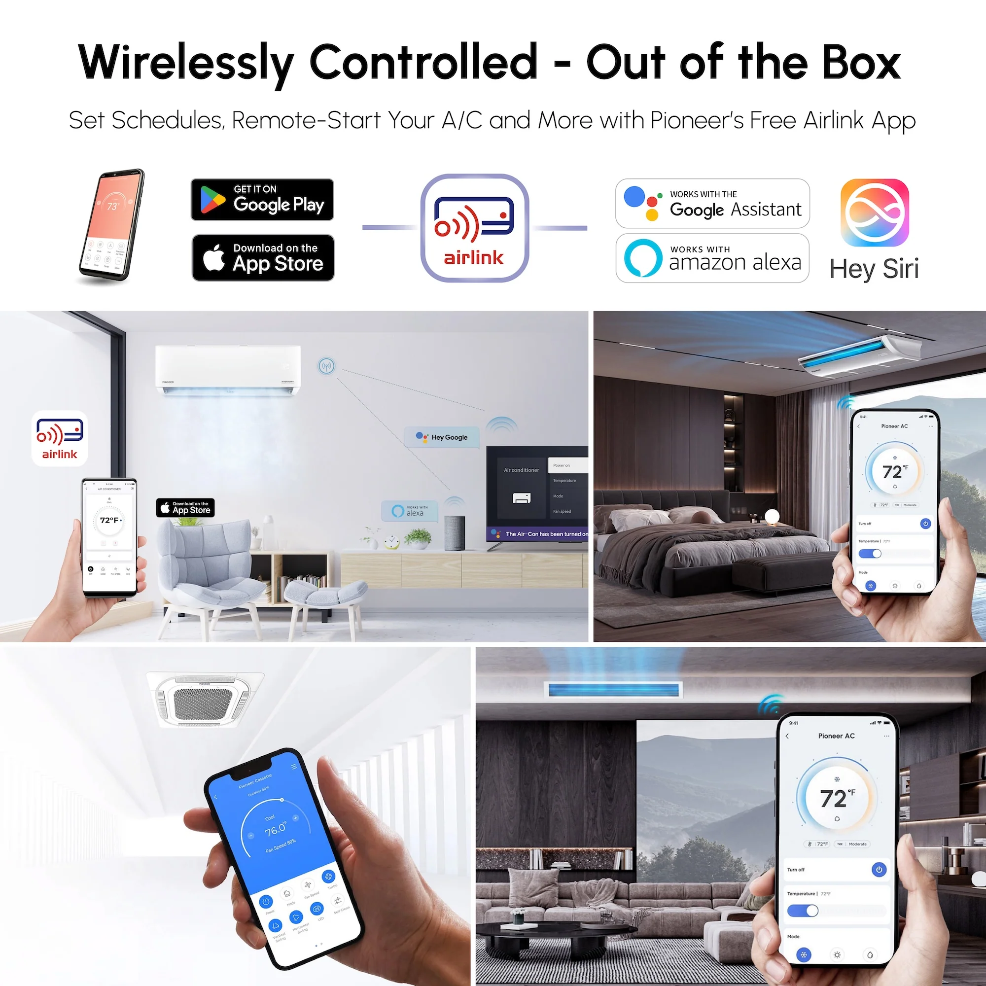 Pioneer® Multi (3) Circuit Quantum Ultra Series 24 SEER2 Triple Zone Outdoor Section Inverter++ Energy-Star Air Conditioner Heat Pump 230V - Image 5