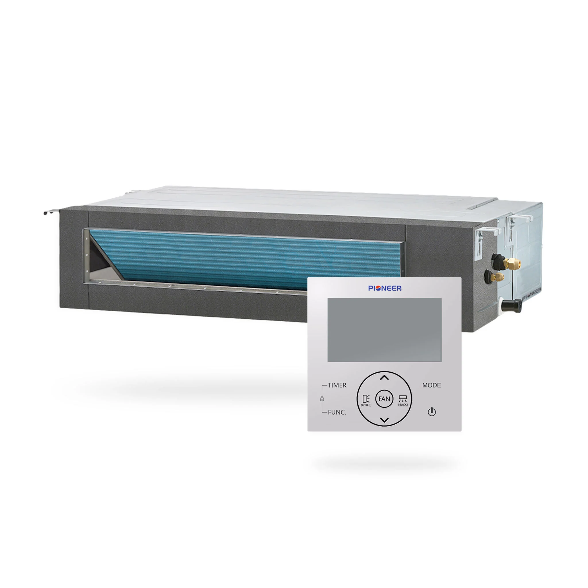 Pioneer® Multi Zone 12,000 BTU Quantum Ultra Ceiling Concealed Indoor Section Ductable Mini-Split Wi-Fi Inverter++ Air Conditioner Heat Pump 230V - Image 3