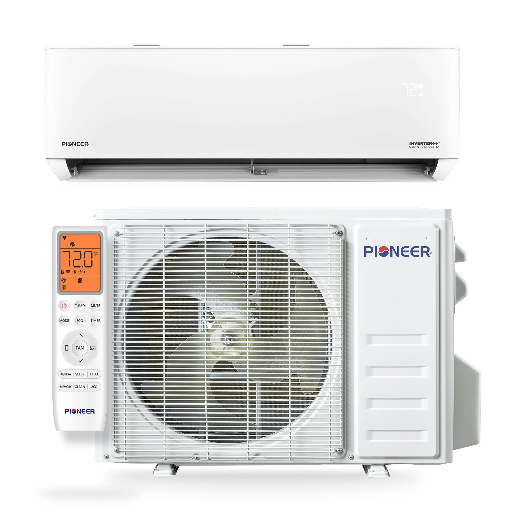 Pioneer® Quantum Ultra™ 23,000 BTU 23 SEER2 230V High-Wall Ductless Energy-Star Mini-Split Air Conditioner Inverter Heat Pump Full Set - Image 5